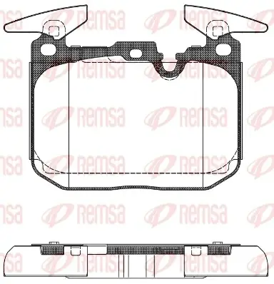 Тормозные колодки remsa 1491.00