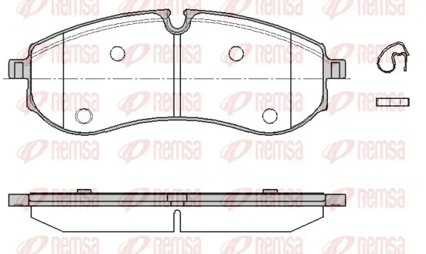Задние тормозные колодки remsa 1856.00