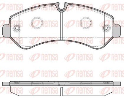 Задні тормозні (гальмівні) колодки remsa 1866.00 на Мерседес Sprinter w907/w910