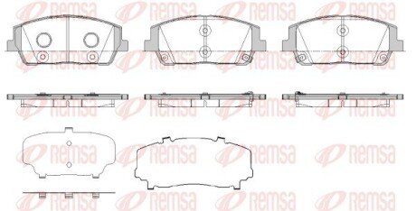 Передние тормозные колодки remsa 1880.02