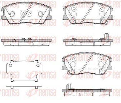 Передние тормозные колодки remsa 188402 на Фиат Дукато 250