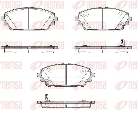 Передні тормозні (гальмівні) колодки Remsa 190002 (фото 1)