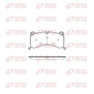 Передні тормозні (гальмівні) колодки remsa 191600