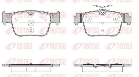Задние тормозные колодки remsa 1945.00 на Ауди A3 8Y