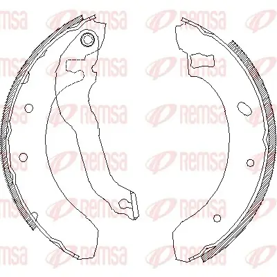 Тормозные колодки remsa 439500