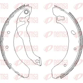 Тормозные колодки remsa 439500