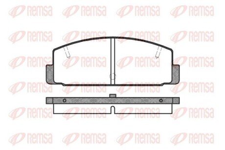Задние тормозные колодки remsa 0179.10 на Мазда 626