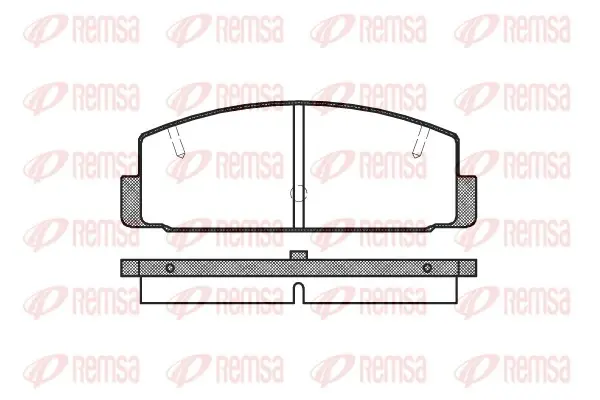 Задние тормозные колодки remsa 0179.20