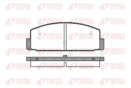 Задние тормозные колодки remsa 0179.20