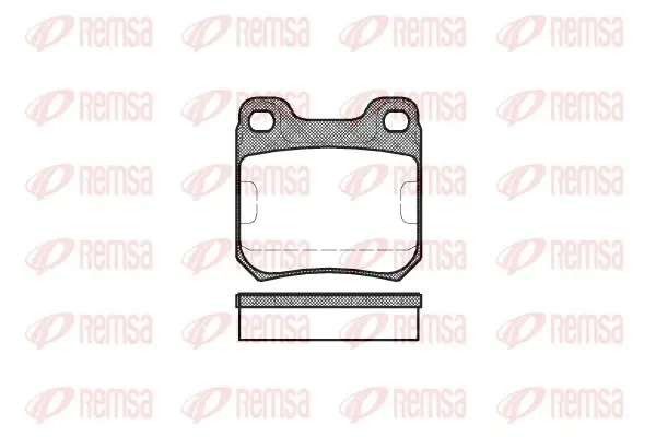 Задние тормозные колодки remsa 0239.00