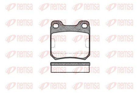 Задние тормозные колодки remsa 0239.00 на Опель Вектра б