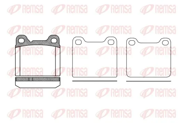 Задние тормозные колодки remsa 0257.20