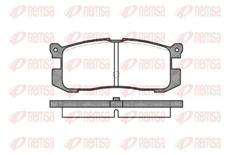 Задние тормозные колодки remsa 0272.00