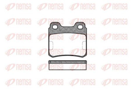 Задние тормозные колодки remsa 0282.00 на Опель Калибра