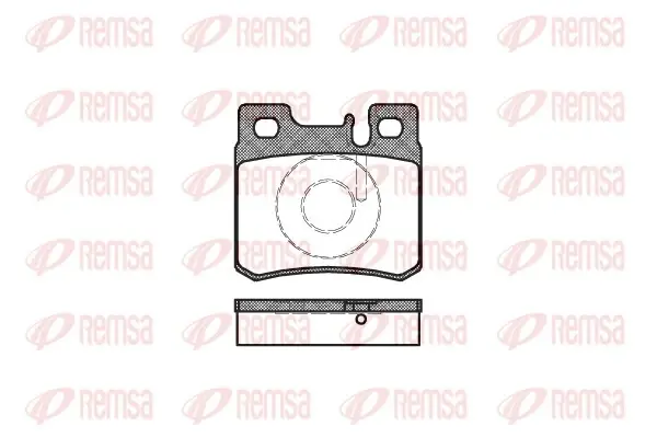 Задние тормозные колодки remsa 0282.20