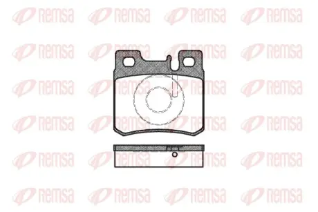 Задние тормозные колодки remsa 0282.20