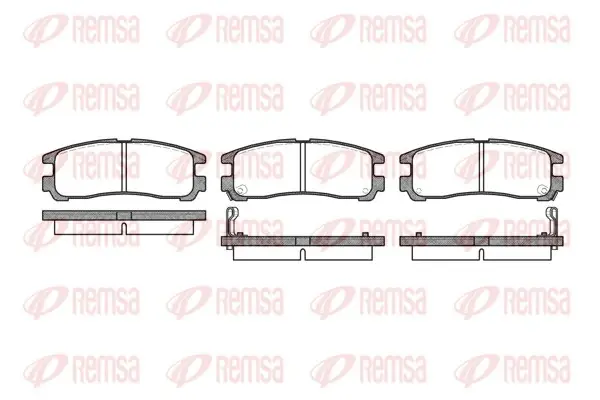Задние тормозные колодки remsa 0291.02