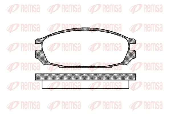 Задние тормозные колодки remsa 0292.00