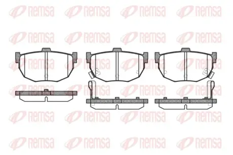 Задние тормозные колодки remsa 0294.32