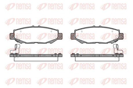 Задні тормозні (гальмівні) колодки remsa 0424.04