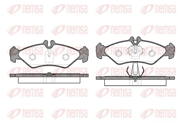 Задние тормозные колодки remsa 0579.00