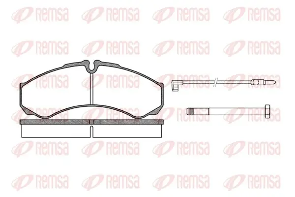 Задние тормозные колодки remsa 065102