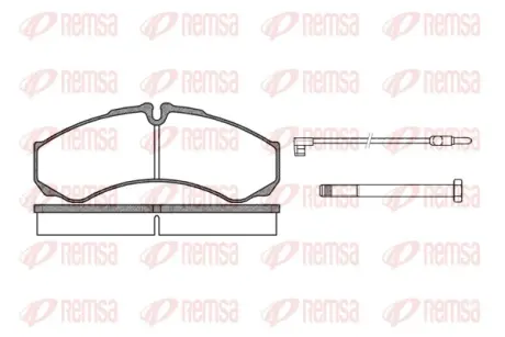 Задние тормозные колодки remsa 065102