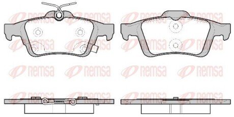 Задние тормозные колодки remsa 0842.11