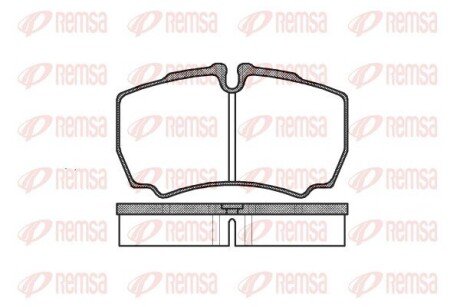 Задні тормозні (гальмівні) колодки remsa 0849.00