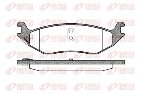 Задние тормозные колодки remsa 0885.04