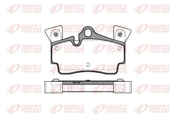 Задние тормозные колодки remsa 099610