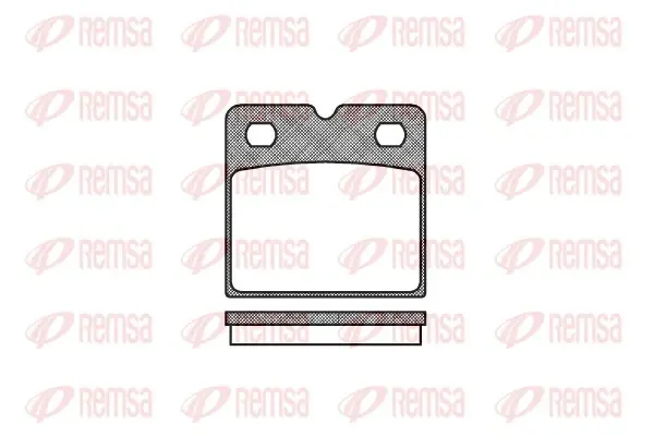 Задние тормозные колодки remsa 1067.00
