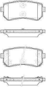 Задні тормозні (гальмівні) колодки remsa 120942 на Хендай I30