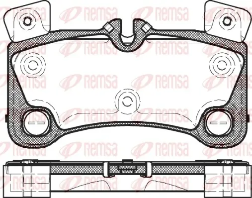 Задние тормозные колодки remsa 1346.00