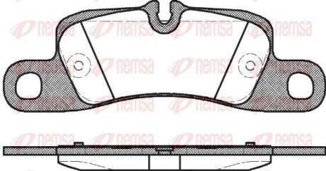 Задні тормозні (гальмівні) колодки remsa 137900