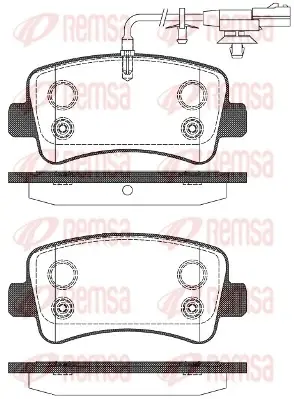 Задние тормозные колодки remsa 143911