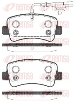 Задние тормозные колодки remsa 143911 Рено Мастер 3