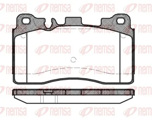 Задние тормозные колодки remsa 145400