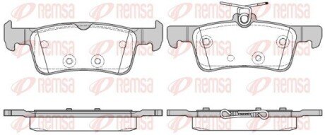 Задні тормозні (гальмівні) колодки remsa 156310