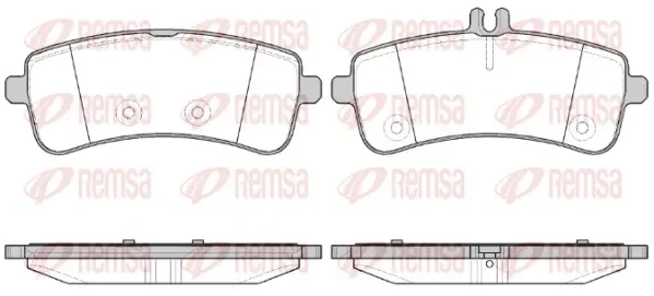 Задние тормозные колодки remsa 1594.00