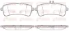 Задние тормозные колодки remsa 1594.00
