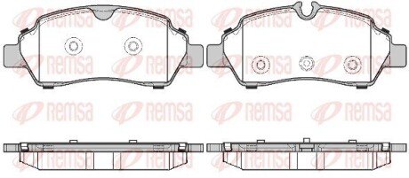 Задние тормозные колодки remsa 1605.00 на Форд Транзит