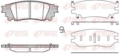 Задние тормозные колодки remsa 1636.00