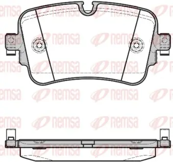 Задние тормозные колодки remsa 166808 Ауди Q7