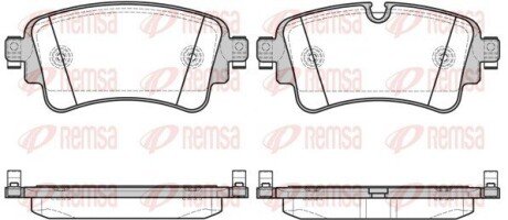 Задние тормозные колодки remsa 1669 08 на Ауди A4 B9