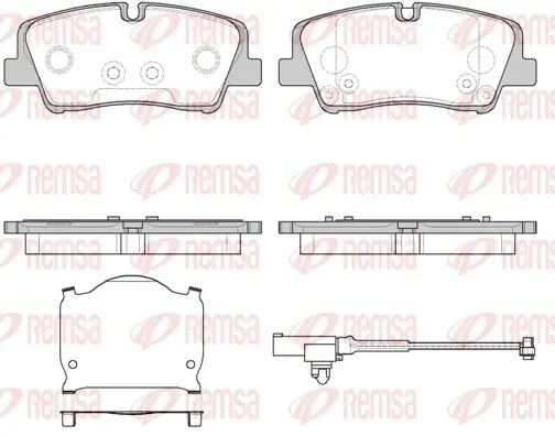 Задние тормозные колодки remsa 168710