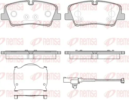 Задние тормозные колодки remsa 168710