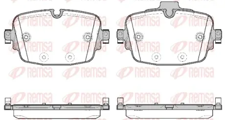 Задние тормозные колодки remsa 1739.00