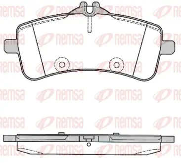Задние тормозные колодки remsa 179400 Мерседес W222