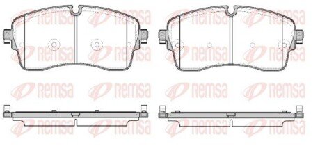 Передні тормозні (гальмівні) колодки remsa 1815.00 на Рендж (ленд) ровер Спорт